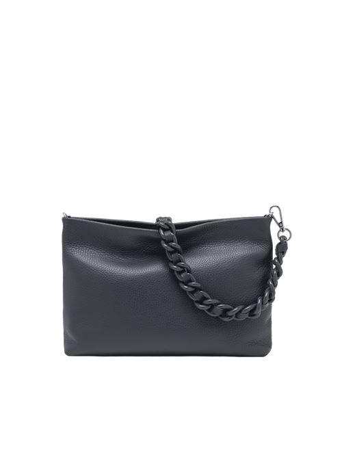 Pochette da donna in pelle martellata, con tracolla removibile, colore navy GIANNI CHIARINI | 8265COMMGRNEM0208